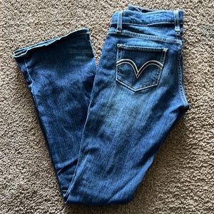 Levi 524 too super low bootcut jeans